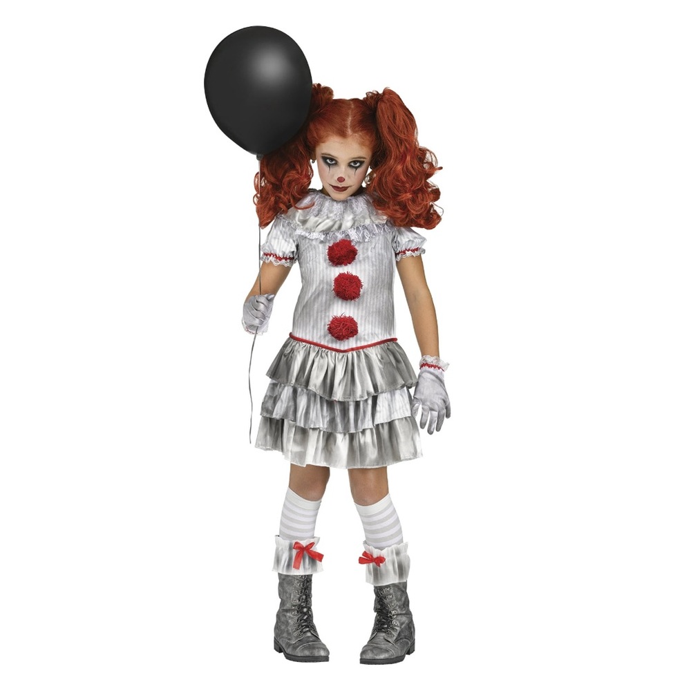 Girls Carnevil IT Clown costume